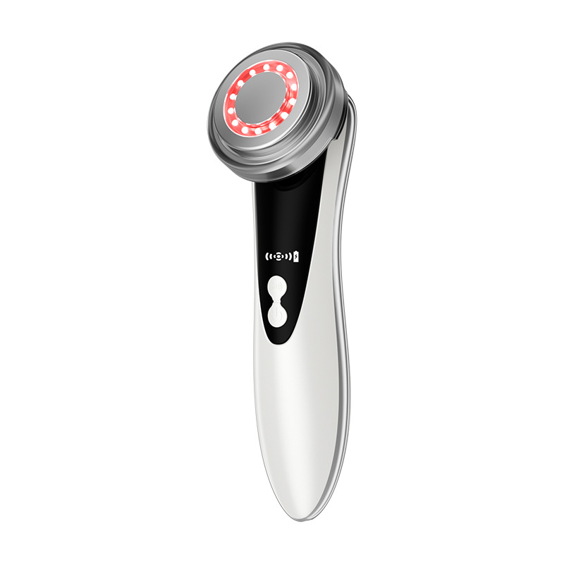 Fabricante al por mayor, luz de color portátil para el hogar, instrumento de introducción para rejuvenecimiento de la piel cálida, masajeador de vibración facial, instrumento de belleza de burbujas pequeñas