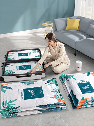 Vacuum compression bags for quilts and clothes, thickened travel vacuum storage compression bags, household dust-proof storage bags