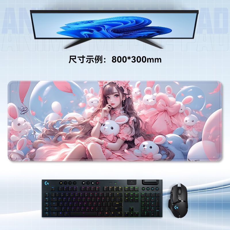 特大マウスパッド、洗える、汚れにくいコンピュータキーボードパッド、寮オフィス、ユニバーサル防汗デスクパッド、男の子と女の子向けのeスポーツ|undefined
