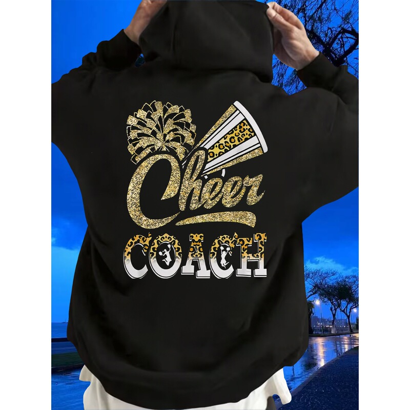 【European Size】Cheerleading Coach and Fan Matching Style Comfortable Pullover Sweatshirt, Loose Long-Sleeve Top 【European Size】Cheerleading Coach and Fan Matching Style Comfortable Pullover Sweatshirt, Loose Long-Sleeve Top