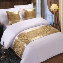 床旗床尾巾酒店宾馆中式家用卧式时尚简约现代床盖
