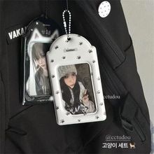 韩国ins风PVC卡套猫咪爪印可爱3寸小卡证件收纳保护套展示拍立得