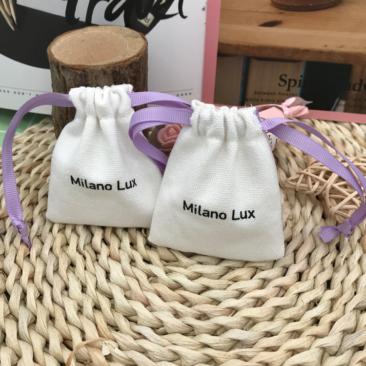 爆款棉麻布束口袋帆布包装袋logo抽绳麻布袋环保棉布收纳空白袋子