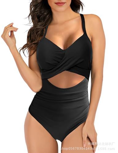 2024 nuevo amazon europeo y americano de mujer sexy unidad de baño abdominal de baño sexy trajes de baño huecos image 8