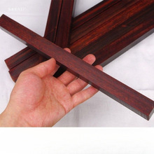 小叶紫檀木料印度黑红色老料高密秒沉水玻璃底手把件镇尺二胡唢呐