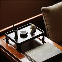 紫光檀 云桦 香几茶道禅意实木边几角几榫卯案头陈设茶室摆件