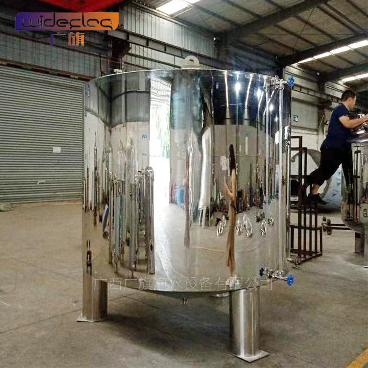 Стерильный резервуар для воды, резервуар для хранения воды, резервуар для чистой воды большой емкости пищевого класса 304, резервуар для смешивания башни для воды, резервуар для брожения