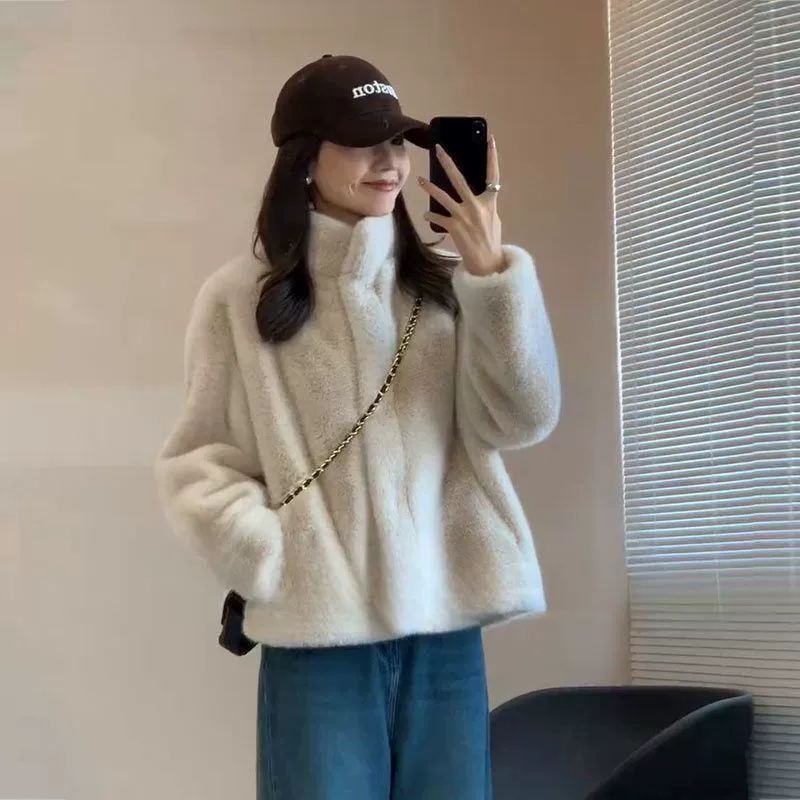 Short winter jacket, oversized loose fit, increased thickness, high-quality style