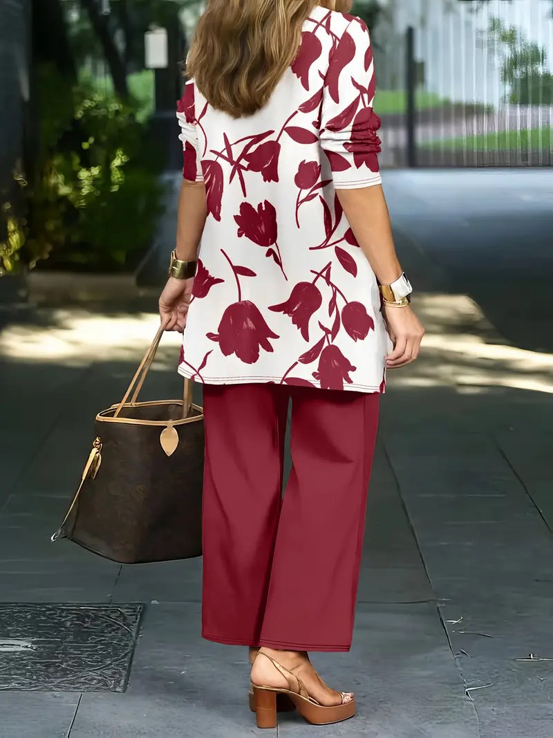 Women's 3 Piece Set Autumn Casual Outerwear Vest Pants_ecoleips.com