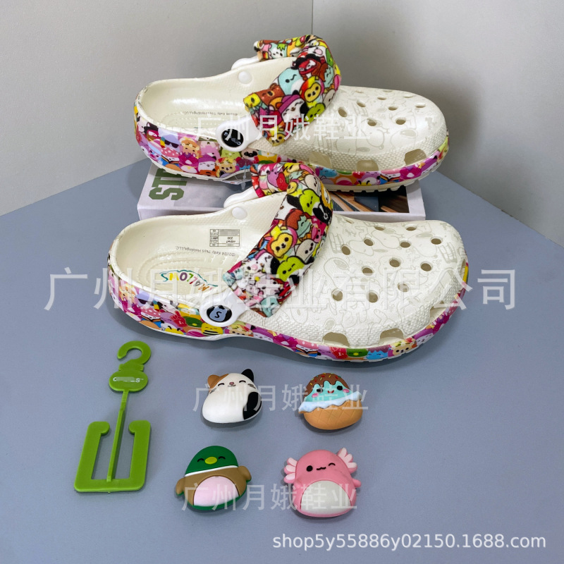Snoopy Third-Generation Printed Clogs, Non-Slip Slippers, Breathable Sandals, Closed-Toe Shoes, Beach Shoes, Wholesale in Stock