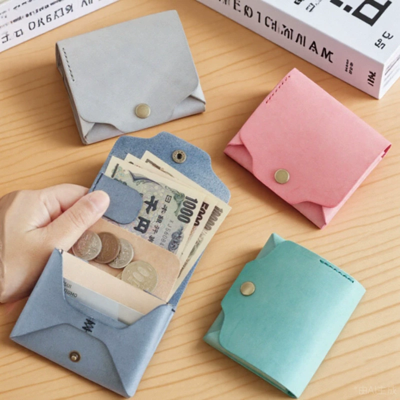Корейская версия, креативная сумка для хранения наличных из искусственной кожи, портативный мини-компактный многофункциональный трехмерный карманный кошелек