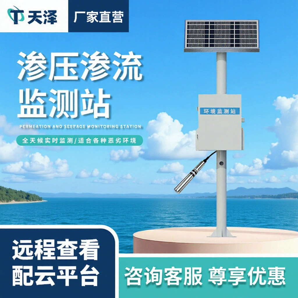 Интегрированный резервуар для воды в порах, расходомер, система контроля просачивания воды в плотине.