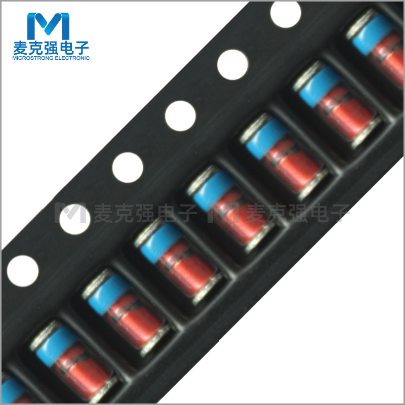 先科ST贴片稳压二极管ZM4740A LL-41稳压管1W 10V圆柱型红色玻封