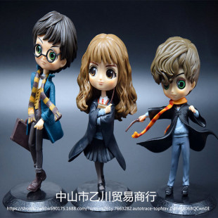 Harry Potter Qposket hand-held sorcerer Hermione Newt Malfoy Ron Miaoli doll ornaments blind box