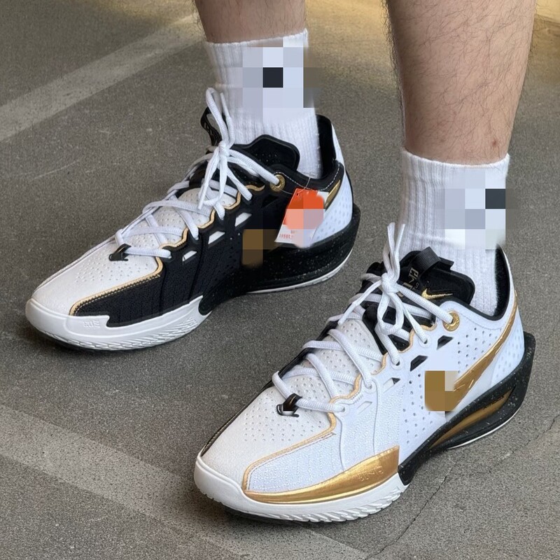 Putian Pure Original Gt3 Generation Gtcut3 White and Red Low-Top Practical Wear-Resistant Ins White Powder Sports Basketball Shoes for Men and Women