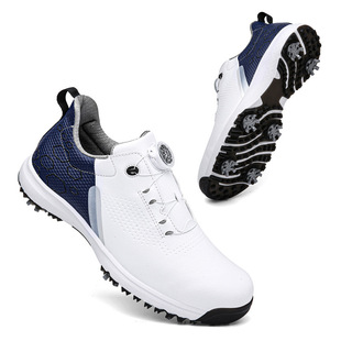 Golf Men's Sneakers Waterproof Breathable Activity Spikes Swivel Shoes Women's Golf Shoes