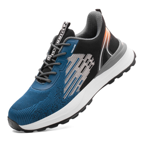 New labor protection shoes for men, plastic steel toe, ultra-light, insulated, anti-smash, anti-puncture, summer breathable, anti-odor work safety shoes