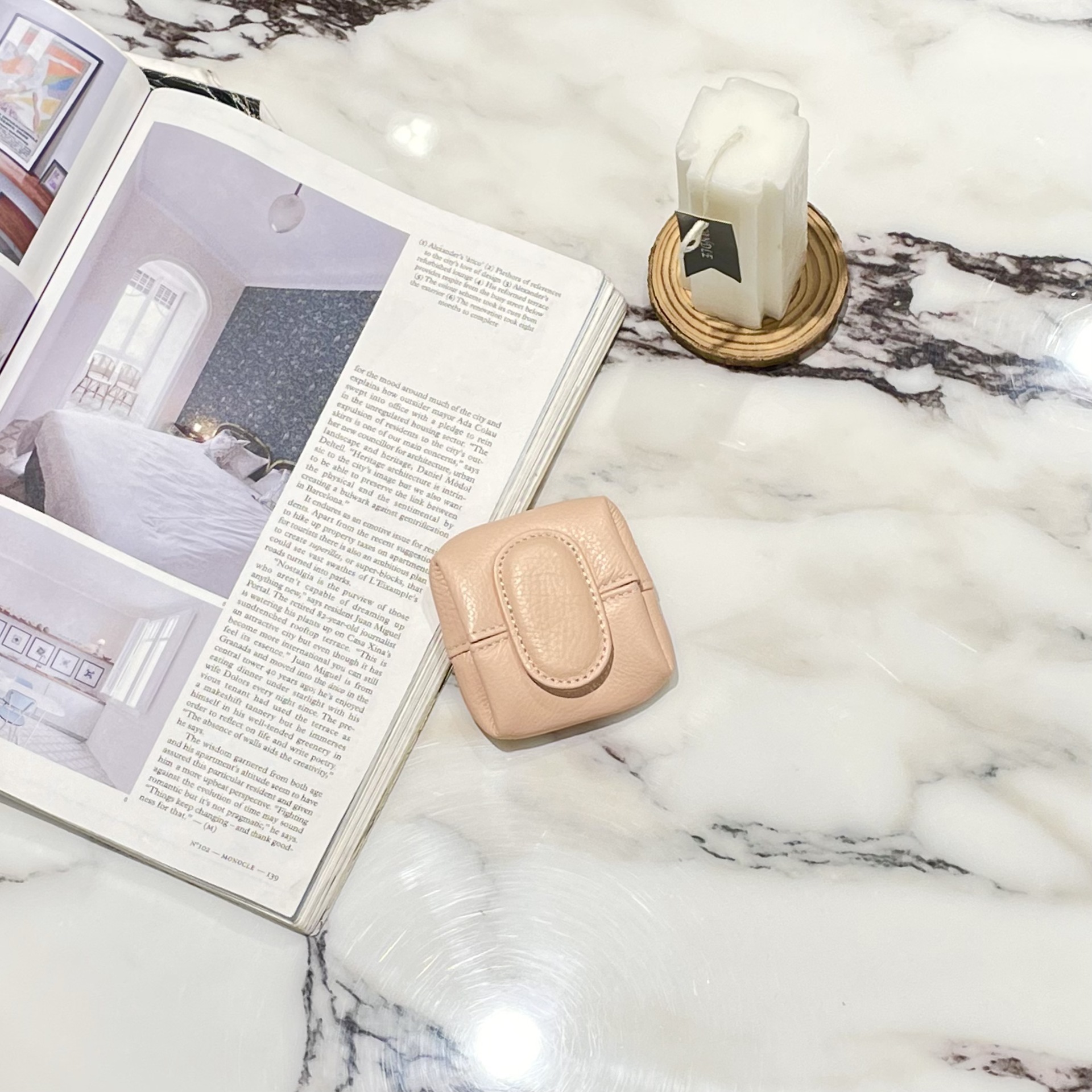 Monedero de cuero genuino primera capa de piel de vaca mini billetera de almacenamiento clave transfronteriza pequeña billetera de piel de vaca de las mujeres