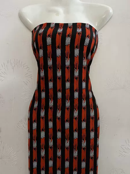 Vertical striped orange
