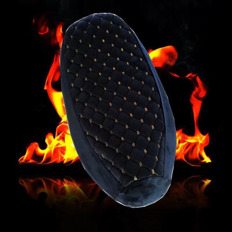 Electric Vehicle Seat Cushion Cover, Motorcycle Winter Seat Cushion, Plush Thickened Pedal Electric Bike Cotton Seat Cover, Warm Rear Seat
