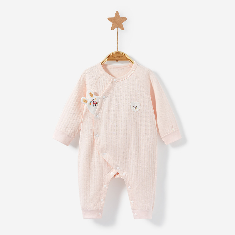 Mono de bebé Primavera, Otoño e Invierno recién nacido tocando fondo cálido algodón hombres y mujeres Luna Llena mameluco pijamas traje ropa de bebé