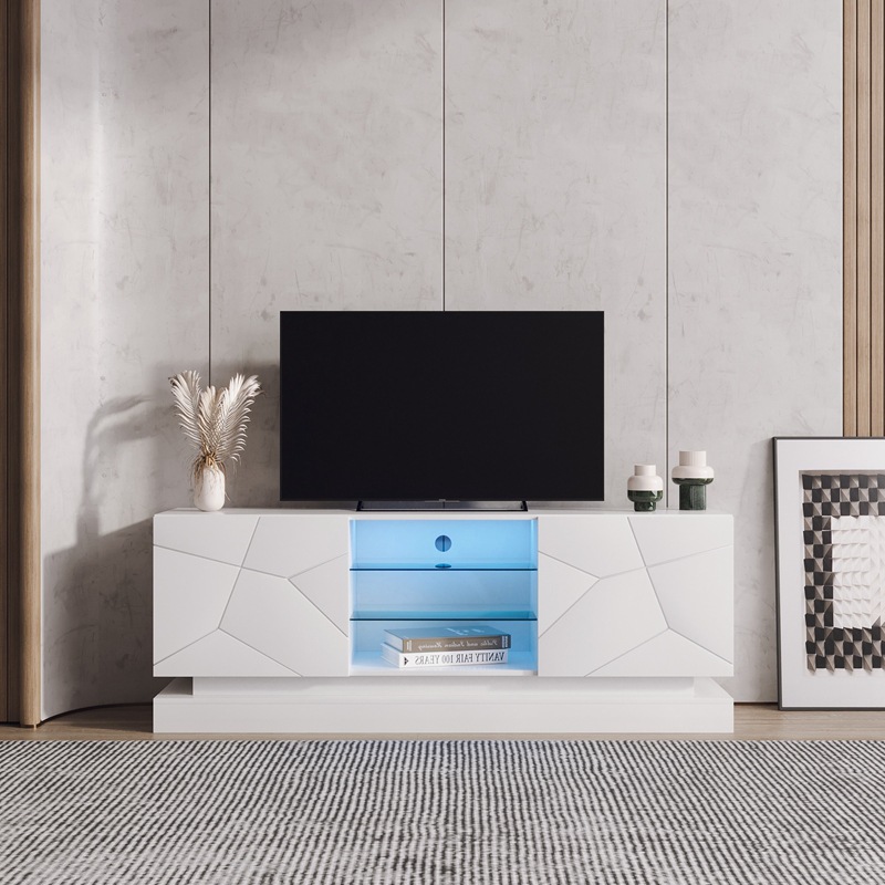 Moderno simple luz mesa de café de lujo TV gabinete combinación nórdico sala de estar TV gabinete grande y pequeño apartamento piso gabinete