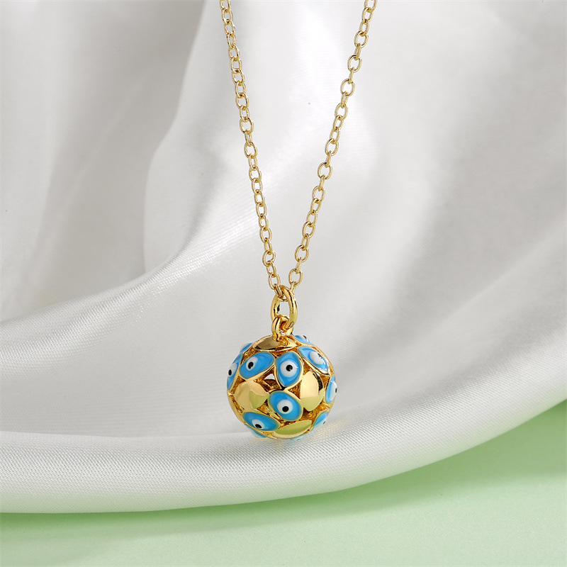 Fashion Geometric Copper Necklace Dripping Oil Copper Necklaces