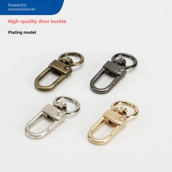 Factory wholesale luggage hardware accessories alloy webbing keychain clasp hook zinc alloy dog buckle Jewelry pendant