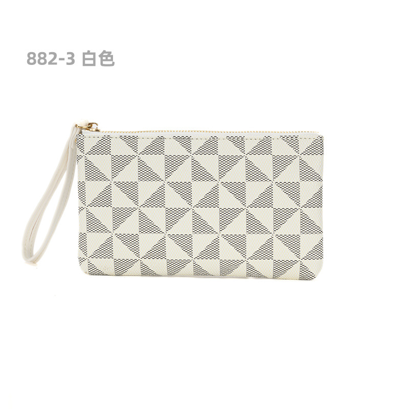 Europa y América retro viejo patrón embrague larga cartera de las mujeres 2023 nueva cartera multifuncional bolso del teléfono móvil