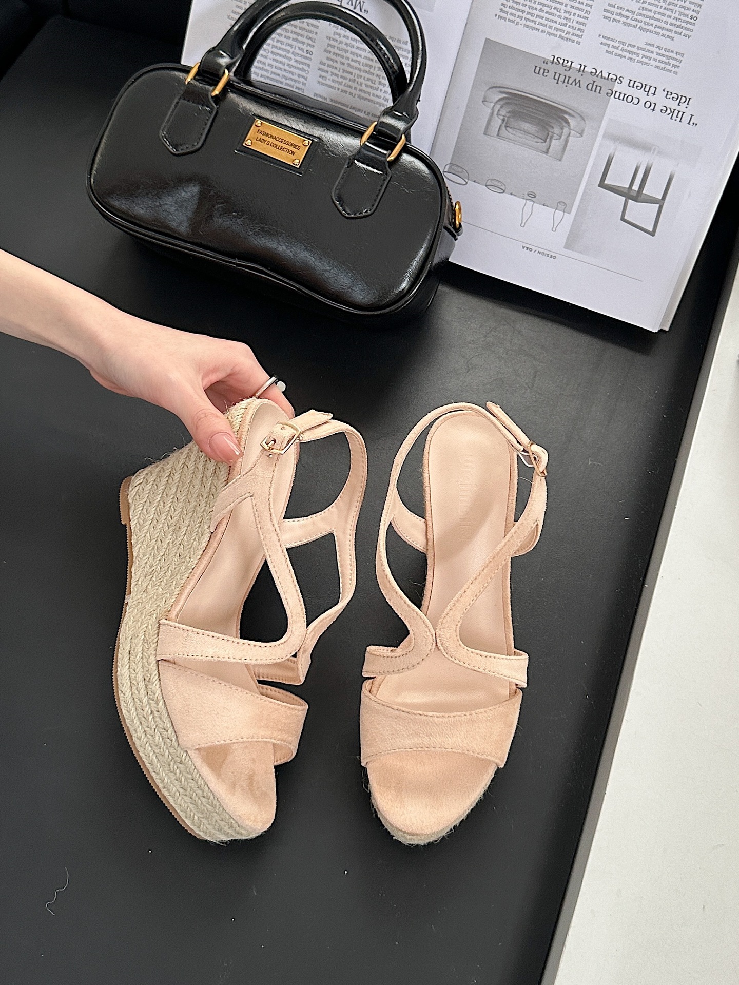 Espadrillas con zeppa da donna sandali estivi con plateau_voghion.com