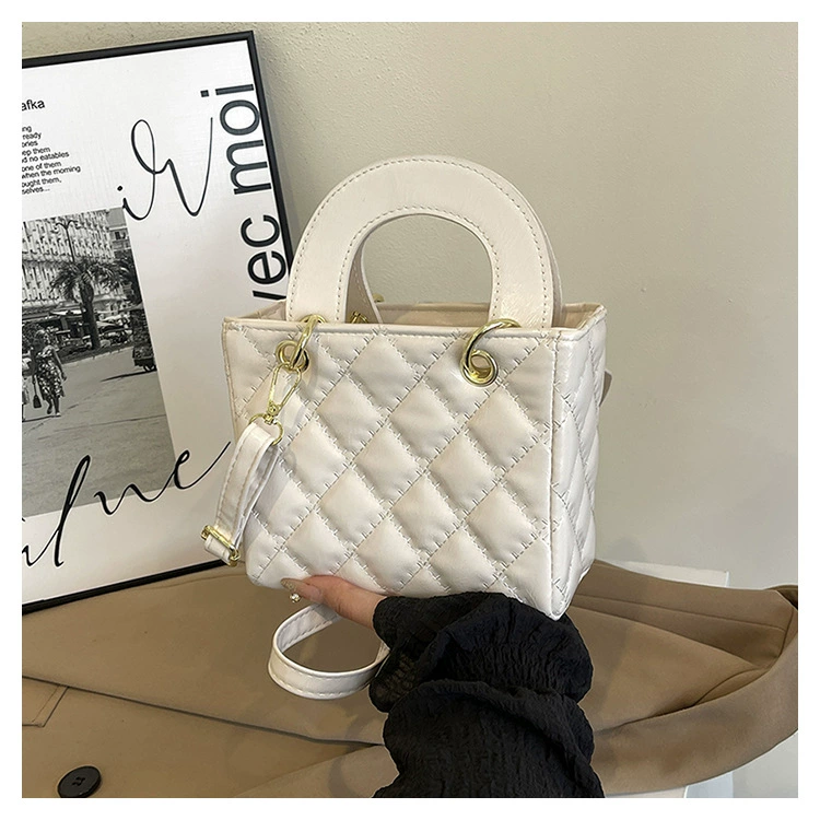 Карманная сумка через плечо с Quilted стиль-верхняя ручка небольшая crossbody 24×18×11 см
