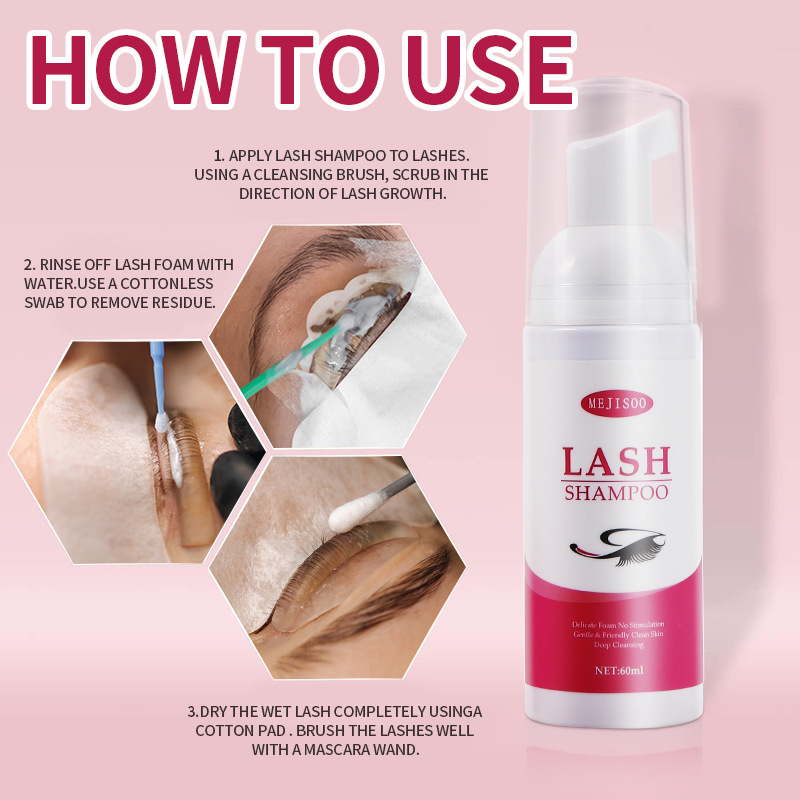 Limpieza de pestañas spot transfronteriza, espuma de espuma