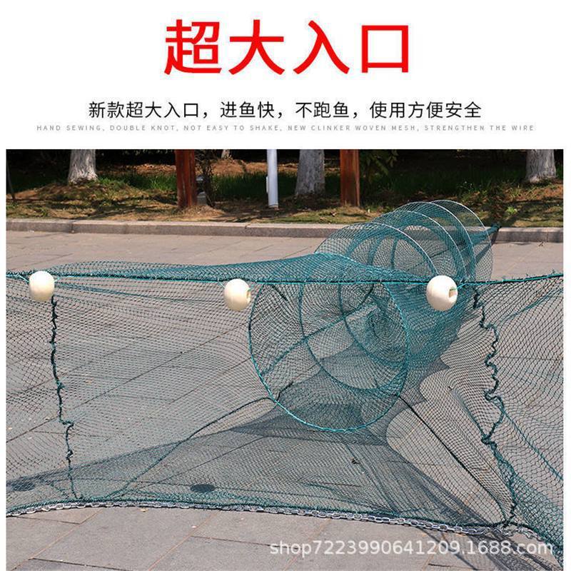 大进口渔网拦鱼网拦渔八字网虎口网拉网鱼笼虾笼袖子网河道拦鱼网|undefined