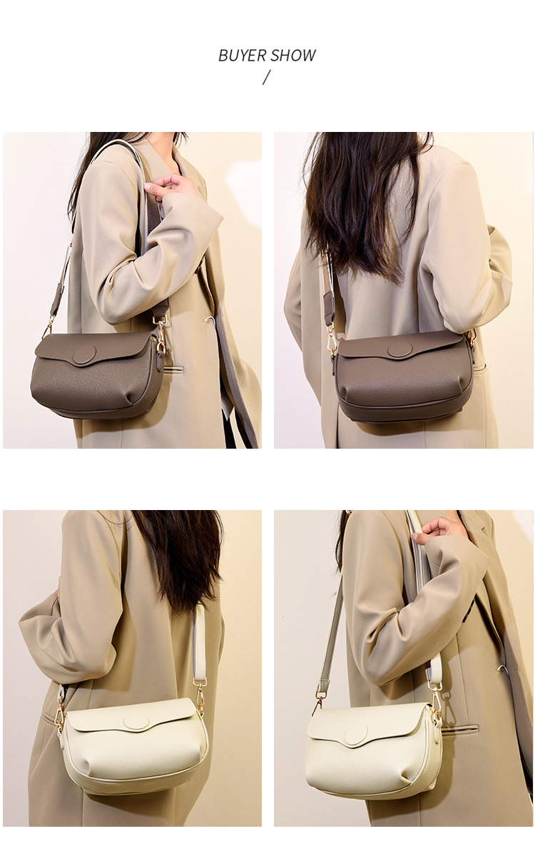 2024 new crossbody simple versatile cowhide women's spring and summer large capacity soft leather flip shoulder bag_voghion.com