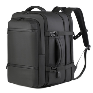 2025 New Fashion Backpack Simple Casual Leather Film Travel Backpack Men's Business Computer Backpack Wholesale