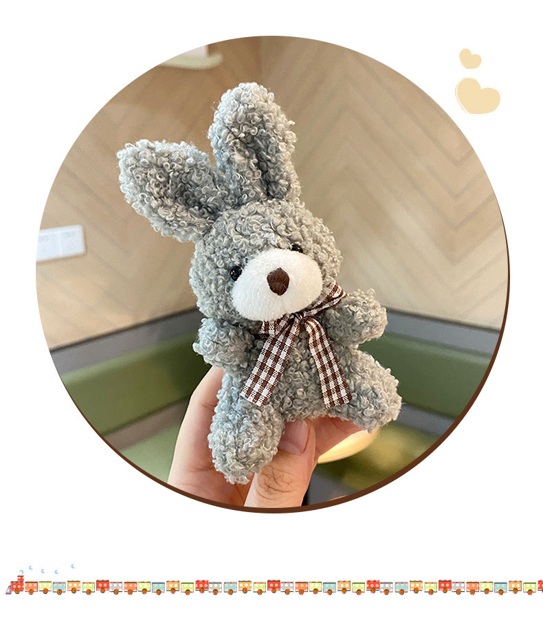 50g Weight Bag Pendant, Keychain Classification 1 Piece Quantity Daily Occasion PP cotton, Plush Material Rabbit, Knot, Bowtie Pattern Unisex Gender Cute Style 1 Piece Rabbit Knot Bowtie Bag Pendant Keychain PP Cotton Plush Unisex Cute Bag Pendant Keychain 6