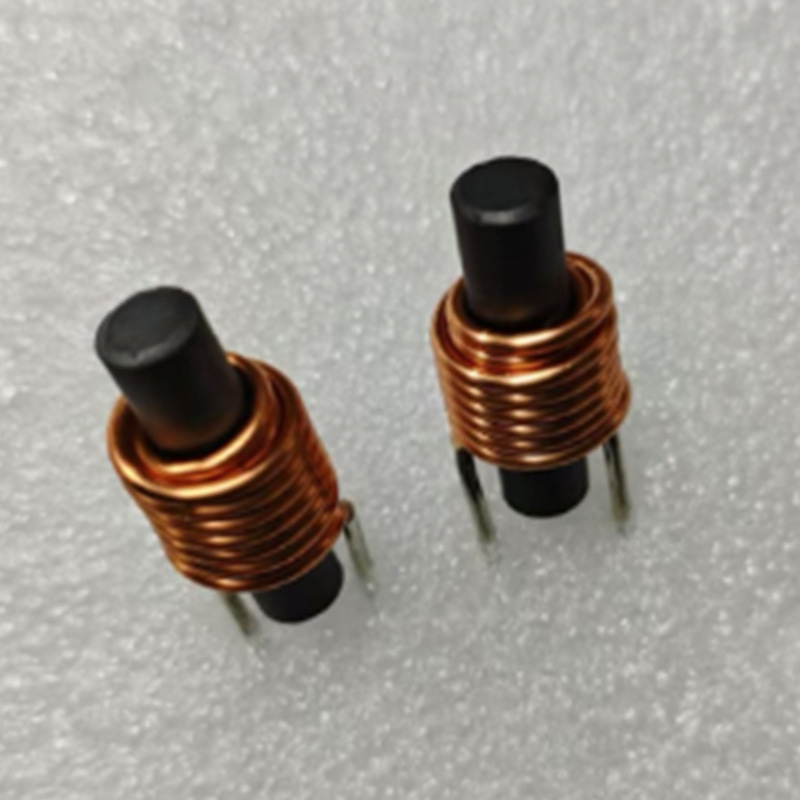 磁棒电感 6×25 7uH14.5TS立式套管R棒磁芯 棒型插脚电感磁棒电感