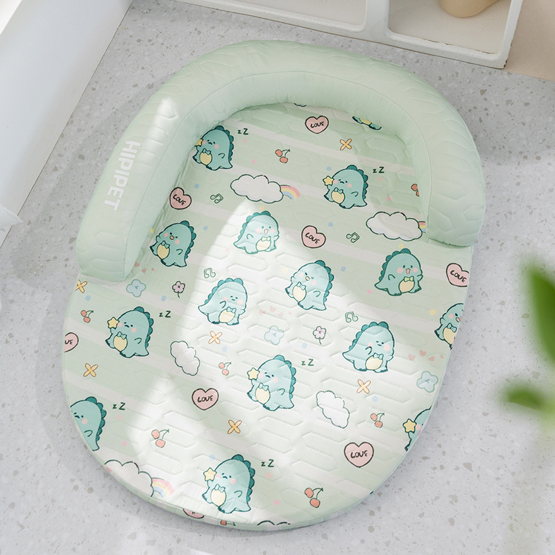 Primavera y verano de dibujos animados perros en forma de U almohada colchón de látex cojín perro gato nido sofá gato nido cojín de mascota