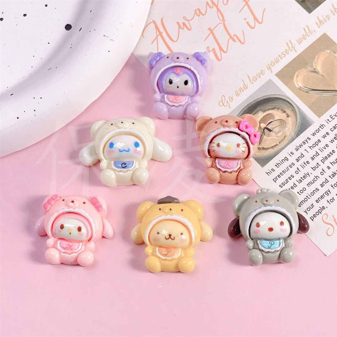 Sanrio, картонный кремовый материал, магнит на холодильник, канцтовары, ручная работа