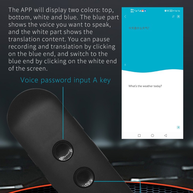 Fuente de traducción barra de traducción máquina de traducción de precisión transfronteriza traductor de conversación remota 97 idiomas inteligentes de fotografía barra de traducción