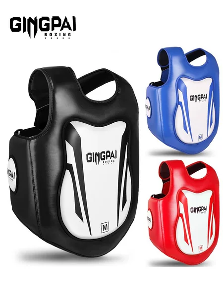 Fighting Sanda Chest Protector for Adults, Kidsren, Boys and Girls, Professional Training Competition Protective Gear, Fighting Thickeneded Armor and Belly Protection