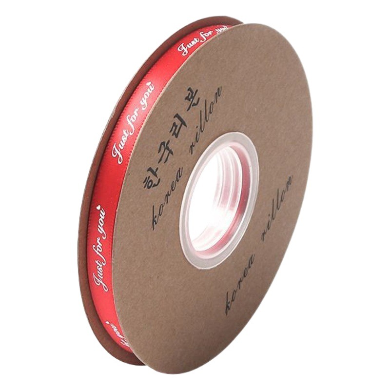 Cinta de embalaje de flores 1cm letra inglesa cinta de embalaje de regalo cinta al por mayor Lazo de cinta