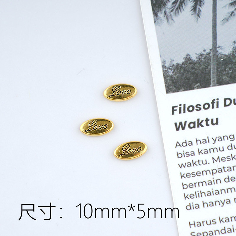 新しいホット販売合金文字 KT 合金パッチ DIY ヘアピンジュエリーアクセサリーかわいい多用途帽子材料バッチ|undefined