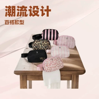 豹纹腰包女2026新款斜挎包设计感胸包便携收纳包腰包小众设计感