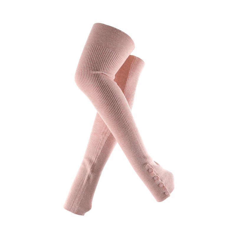 Yogastrømpekolleksjon varme over knestrømper dame forlengede pilésokker lange ben- og knestrømper_voghion.com