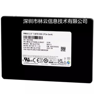 For Samsung PM9A3 3.84TB SSD 960G U2 SSD MZQL23T8HCLS-00A07