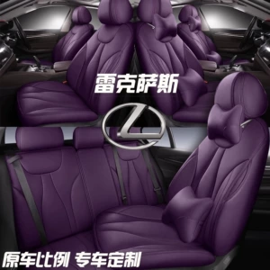 Suitable for Lexus ES, ES200, ES300h, RX300, and NX200 models; full-coverage car seat covers made of genuine leather