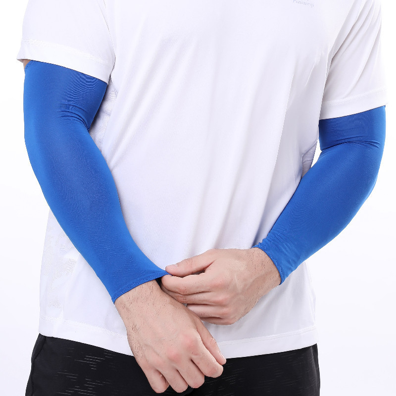 Sunscreen ice silk straight sleeve arm sleeves for cycling, outdoor driving, fishing, sports, outdoor ice sleeves for men and women in summer