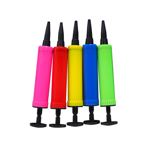 Plastic balloon inflator convenient push-type small plastic air pump plastic PP environmental swimming ring inflator wholesale