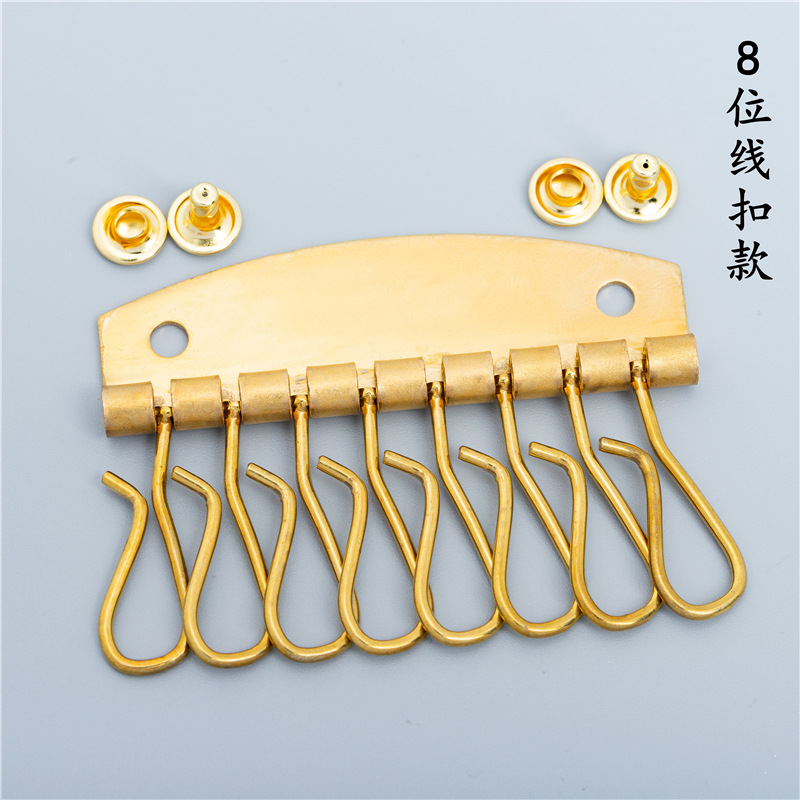 団鑫純銅の鍵列手作りdiy部品黄銅六人の鍵列は柳の釘を送って卸売りを歓迎する